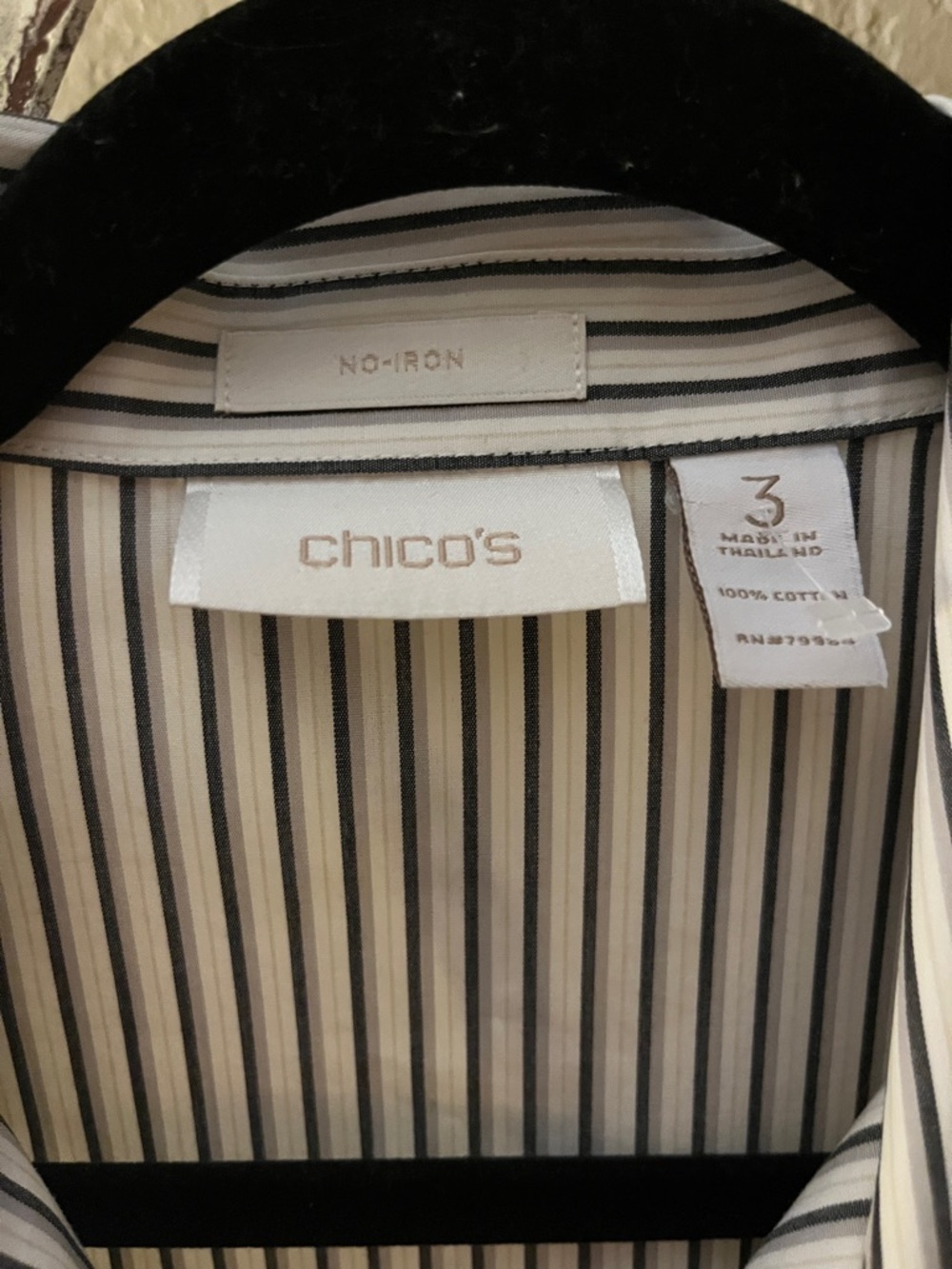 Chicos Tailored Striped Woman’s , Size 3